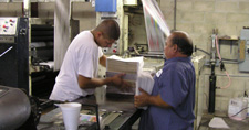 Preparing newspapers for M&M Printing customers